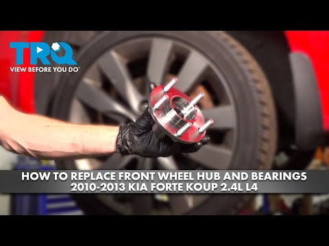 Видео: Как заменить ступицу и подшипники переднего колеса на Kia Forte Koup 2.4L L4 2010-2013 годов выпуска