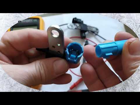 Видео: датчик коленвала Логан,сопротивление ДПКВ нового и старого,разьем