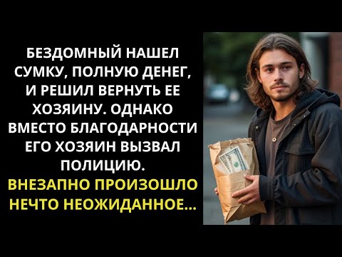 Видео: БЕЗДОМНЫЙ НАШЕЛ СУМКУ С ДЕНЬГАМИ, И СЛУЧИЛОСЬ НЕЧТО НЕОЖИДАННОЕ...