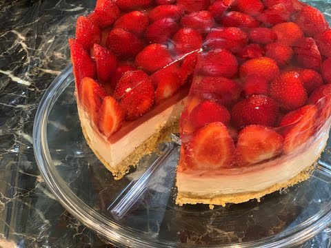 Видео: "Չիզքեյք" - Կաթնաշոռով և Ելակով տորթ, Cheesecake with strawberry, Чизкейк с клубником