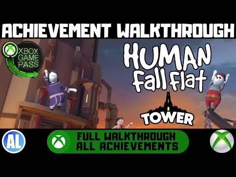 Видео: Human Fall Flat — прохождение достижения «Уровень башни» #Xbox — Xbox Game Pass
