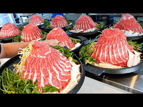 Видео: Удивительно! Процесс изготовления огромных корейских булгоги / корейская уличная еда