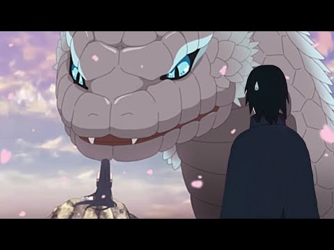 Видео: Сарада призвала Легендарную змею с горы Рючидо в аниме Боруто