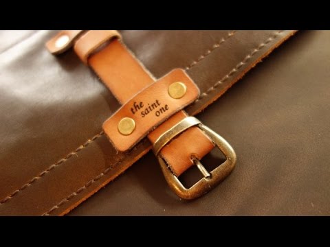 Видео: Работа с кожей. Скрутка для инструмента. Leather Tool roll
