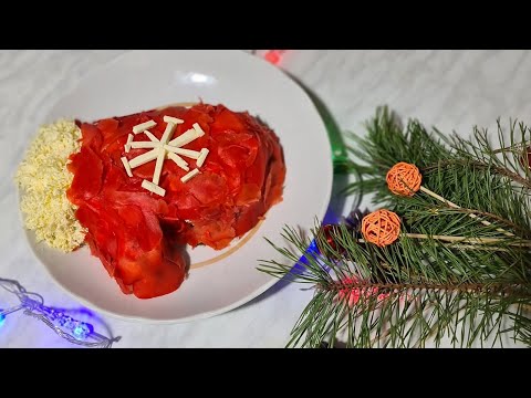 Видео: Новогодний салат "Варежка деда Мороза"