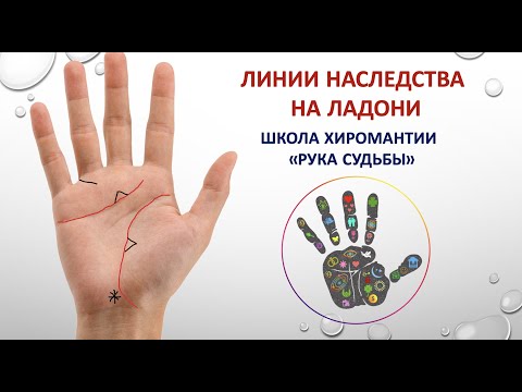 Видео: Линии наследства на ладони. #Хиромантия