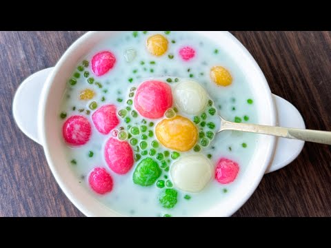 Видео: Теплый сладкий кокосовый десерт (Bua Loy)