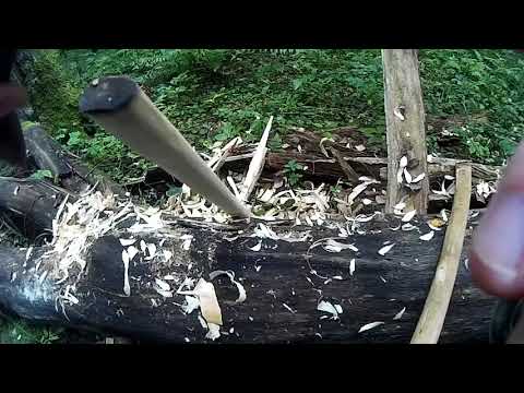 Видео: Немного о насадке таёжного топора обратным всадом