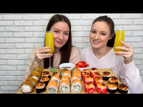 Видео: МУКБАНГ РОЛЛЫ ФИЛАДЕЛЬФИЯ ЗАПЕЧЕННЫЕ с курицей с лососем MUKBANG ROLLS ответы на вопросы Блиновская