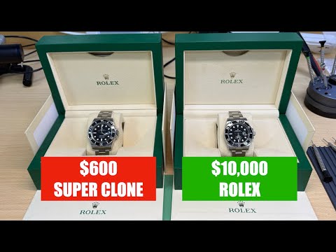 Видео: Суперклон за 600 долларов против Rolex Submariner Date — как отличить поддельные часы Rolex 2025