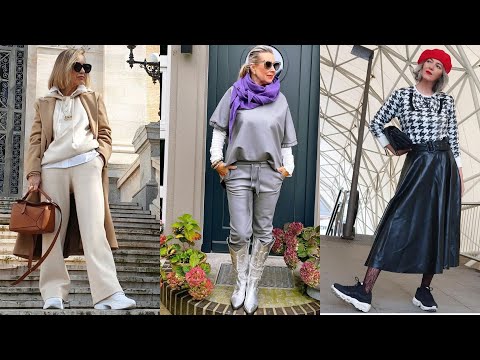 Видео: МОДНЫЙ СПОРТ-ШИК ДЛЯ ЖЕНЩИН 50+💕 В МОДНЫХ ПОВСЕДНЕВНЫХ ОБРАЗАХ