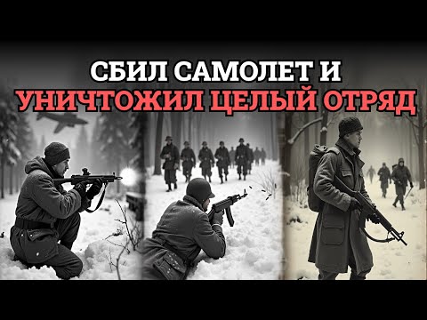 Видео: Как один разведчик в снегу сбил самолет и расстрелял сотню врагов без шанса на спасение