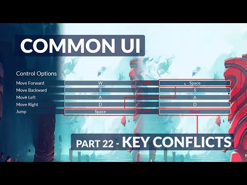 Видео: Конфликты переназначения клавиш ввода — система меню Unreal Common UI №22