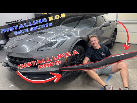 Видео: Пошаговое руководство: устанавливаем боковые обвесы Corvette EOS C7 как настоящий профессионал! (...
