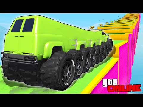 Видео: КАК ДАЛЕКО СМОЖЕТ ЧИТ МОНСТР ТРАК ЗАБРАТЬСЯ ПО СТУПЕНЬКАМ ЛЕСТНИЦЫ? ЭКСПЕРИМЕНТЫ ГТА 5!