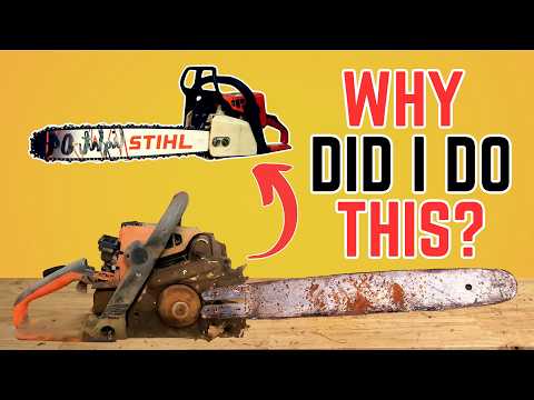 Видео: Потрясающее преображение! Реставрация 30-летнего Stihl 025 — не пропустите!
