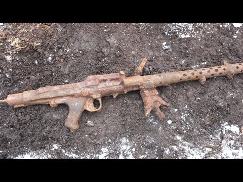 Видео: Нашли немецкий пулемет! Раскопки Юрий Гагарин