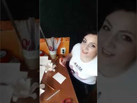 Видео: Цветочный Сет из бумаги. Серия 1