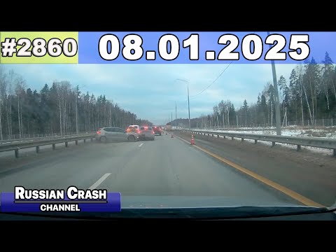 Видео: ДТП. Подборка на видеорегистратор за 08.01.2025 Январь 2025