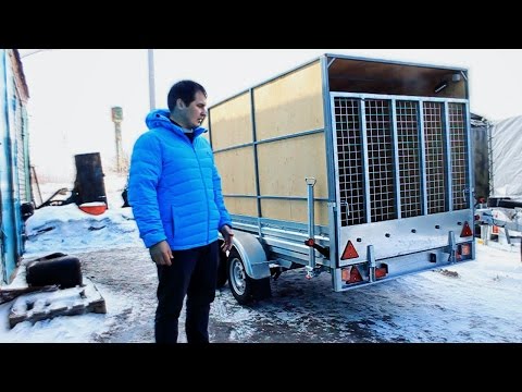 Видео: Трап для заезда мототехники в прицеп МЗСА 817732. Каркас тента обшит фанерой. ЦЛП АРИВА