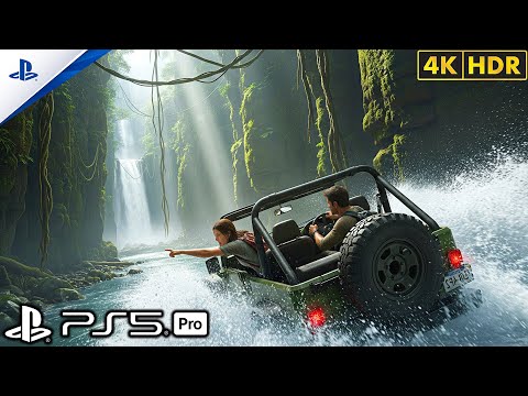 Видео: (PS5) Захватывающий побег из джунглей на джипах — экстремальный паркур | Реалистичный игровой про...