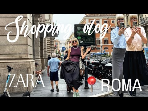 Видео: ZARA NEW 🍁ПРИМЕРКИ + римский вайб ✨✨#shoppingvlog #zara#rome 