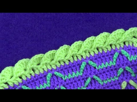 Видео: Объемная кайма Чешуйки   Volumetric border  Squamas