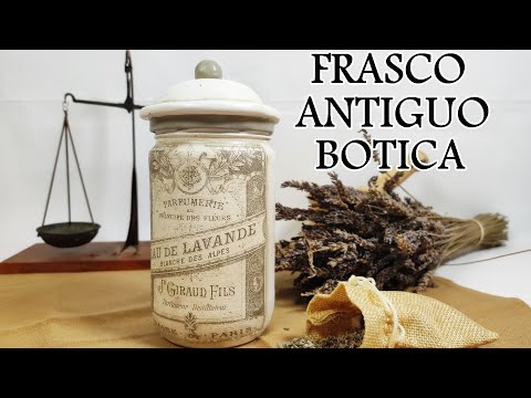 Видео: Как утилизировать стеклянную банку с помощью декупажа Она действительно выглядит старой!!