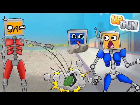Видео: ЧТО БЫВАЕТ, КОГДА ССОРЯТСЯ ФЕРМЕРЫ? УГАРНАЯ БИТВА РОБОКОЛОБКОВ UPGUN!