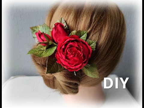 Видео: Я в восторге от этой Розы  на Заколке из Фоамирана🌸DIY / МК