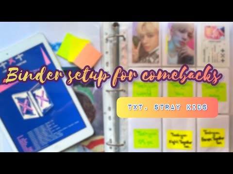 Видео: 📅 Подготовка байндера к камбэкам TXT, Stray Kids // Собираю новых мемберов 😜