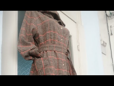 Видео: Клетка матодан узун енгил пальто бичиб тикамиз Шьём пальто Ve sew a koat