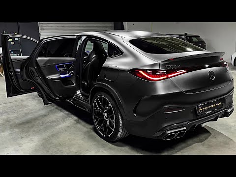 Видео: 2024 Mercedes-AMG GLC 63S Coupe - Звук, интерьер и экстерьер