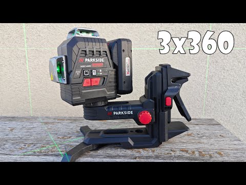Видео: Лазерный нивелир Parkside Performance 3x360 PKLLP 3360 A1