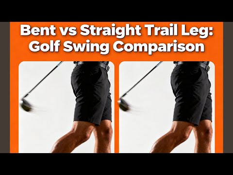 Видео: Согнутая и прямая трейловая нога: сравнение ударов в гольфе (видеоанализ распродажа, купите 1 мес...