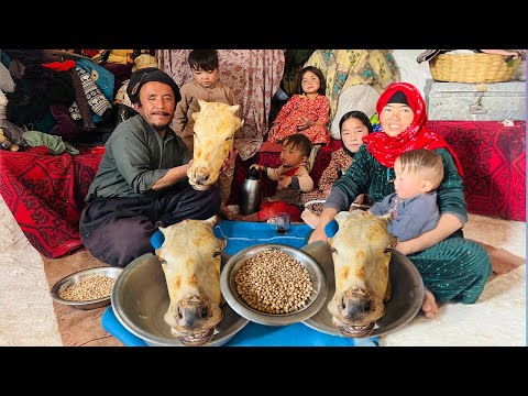 Видео: Рецепт деликатеса из головы коровы | Традиционная кухня Афганистана | Кулинария деревенской пищи