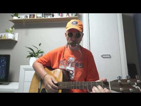 Видео: Кантри- блюз.  Губная гармошка и гитара + табы