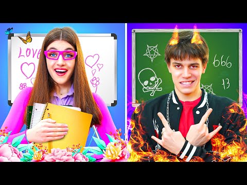 Видео: Я Влюбилась в Учителя! Хороший Учитель VS Плохой Учитель! Смешные Ситуации с Друзьями в Школе!