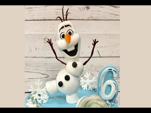 Видео: Олаф из мастики How to Make a Fondant Olaf from Disney's Frozen - Cake Decorating Tutorial Танинторт
