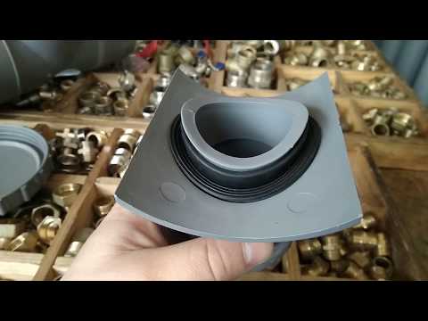 Видео: Врезка канализационная 110мм на 50мм