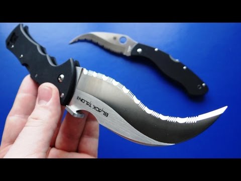 Видео: Нож маньяка-2! Хочет вас посадить на крючок? Cold Steel Black Talon 2