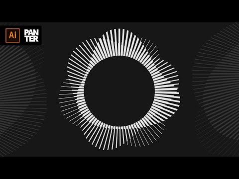 Видео: Как создать звуковой спектр в Illustrator