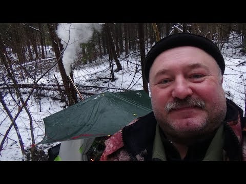 Видео: "ЯНВАРСКИЙ!!!С ПАЛАТКОЙ И ПЕЧКОЙ!!!" Одиночный поход с ночевкой.Часть 2.