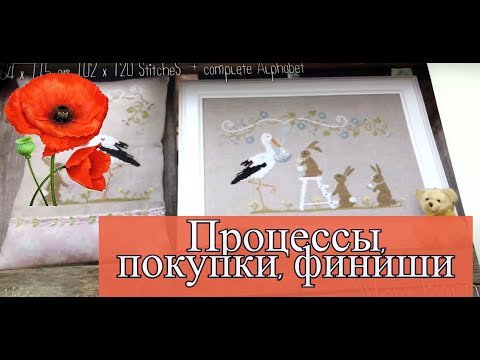 Видео: Вышивка: Покупки, процессы, финиши