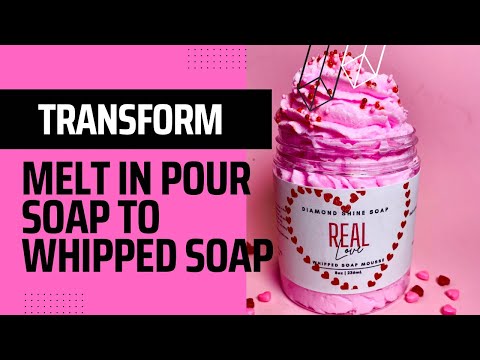 Видео: Превращаем расплавленное и залитое мыло во взбитое