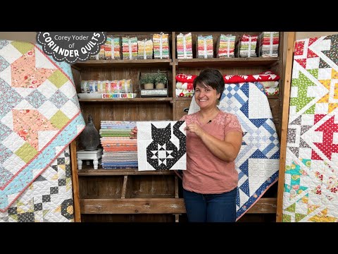 Видео: Давайте вместе сделаем блок для одеяла Purry Stars!