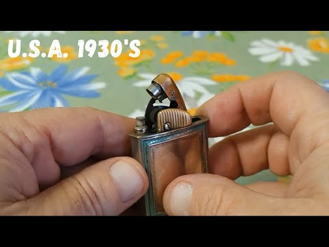 Видео: Very old vintage EVANS CLIPPER petrol pocket lighter Старая бензиновая зажигалка