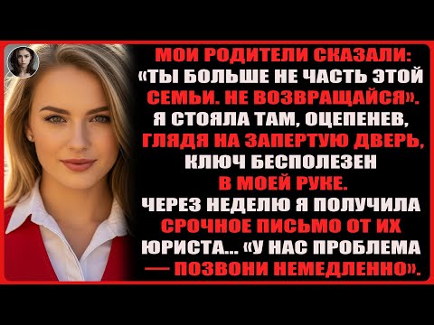 Видео: На семейном ужине родители сказали, что у меня больше нет дома, и выгнали меня. Тогда я...