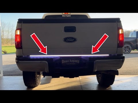 Видео: Установка и обзор светодиодной ленты Nilight 60" с алюминиевой рамой для задней двери на грузовик...