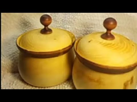 Видео: Большая сахарница из липы.7 февраля 2024 г.#посудаиздерева#липа. #токарка #woodturning